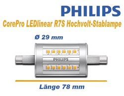Bild von Philips LED Stablampe L78mm / 950 Lumen / 7,5-60W / R7S / 220-240 V / 3.000 K / 830 Warmweiß