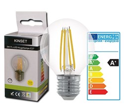 Bild für Kategorie LED-Filament Kugellampe E27