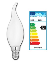 Bild für Kategorie LED-Filament Kerzenlampe E14