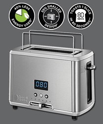 Bild von Compact Home Mini-Toaster mit 6 einstellbare Bräunungsstufen und 1 extra breiten Toastschlitz / 820 Watt