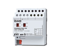 Bild von KNX REG-Schaltaktor 2-fach REG integrierter Busankoppler / Handbedienung / Statusanzeige