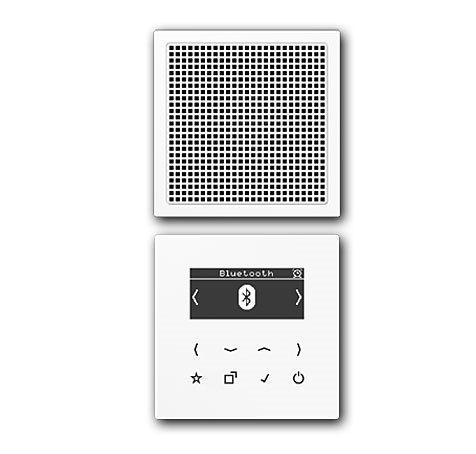 Bild von Smart Radio DAB+ Bluetooth Display Set Mono Lautsprecher alpinweiß