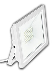 Bild von LED Flutlichtstrahler weiß / ALU IP65 strahlwassergeschützt / 4.900 Lumen / 70W LED / 220V-240V / 3.000K / Warmweiß / A+