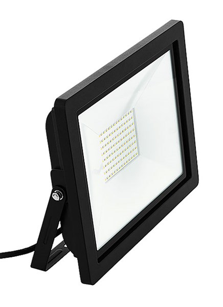 Bild von LED Flutlichtstrahler schwarz / ALU IP65 strahlwassergeschützt / 4.900 Lumen / 70W LED / 220V-240V / 3.000K / Warmweiß / A+