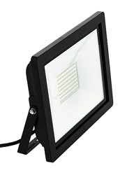 Bild von LED Flutlichtstrahler schwarz / ALU IP65 strahlwassergeschützt / 4.900 Lumen / 70W LED / 220V-240V / 4.000K / Neutralweiß / A+