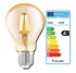 Bild von LED Filament Vintage Amber Lampe A75 / 320 Lumen / 4W / E27 / 220-240 V / 2.200 K / Warmweiß, Bild 1