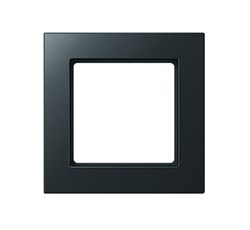 Bild von Jung Rahmen bruchsicher 1-fach anthrazit glänzend / 87 x 87 mm