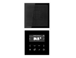 Bild von Jung Smart Radio DAB+ Bluetooth Set Mono schwarz / inkl. Netzteil mit 1 Lautsprecher