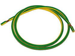 Bild von PVC-Aderleitung H07V-K / Yf 16 gelb/grün / beidseitig abisoliert / 19/20 mm / 1,3 m