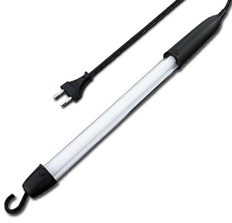Bild von LED-Handleuchte 5W schwarz / IP20 mit 5m Zuleitung H05VV-F 2x0,75 mm² mit Stecker