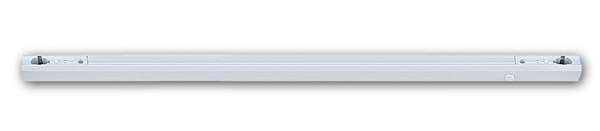 Bild von Fassung für Linienlampe 2-sockelig mit Schalter (ohne Leuchtmittel) / 2 x S14s / weiß / L 1.000 mm