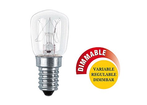 Bild von Backofenlampe 300° / 210lm / 15W / E14 / 2.700K / Warmweiß dimmbar