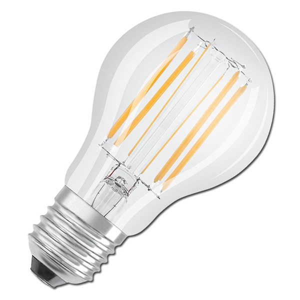 Bild von LED Filament Glühlampe PARATHOM Retrofit CLASSIC A75 / 1.055 Lumen / 7,5 W / E27 / 224-240V / 2.700K / 827 warmweiß klar / A++