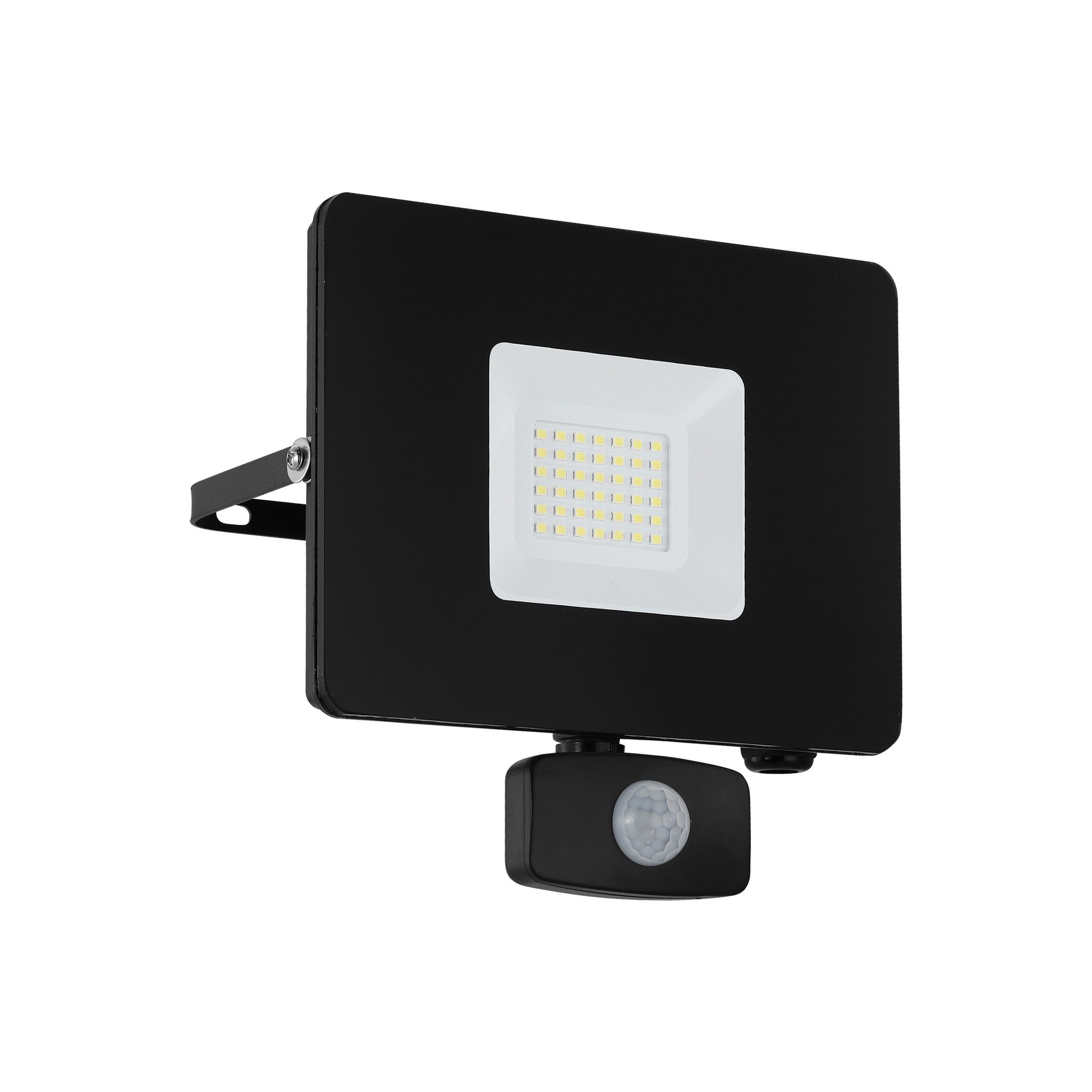 Bild von LED-Flutlichtstrahler schwarz mit Bewegungsmelder FAEDO 3 / IP44 / 2.750 lm / 30W / 230V / 5.000 K / Neutralweiß