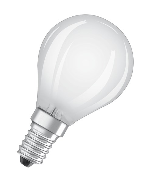 Bild von LED Filament Kugellampe Parathom Retrofit Classic P40 / 470 Lumen / 4W / E14 / 220-240V / 2.700K / 827 Warmweiß matt / A++