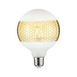 Bild von LED Globelampe G125 Ringspiegel gold / 120 Lumen / 4,5 W / E27 / 230V / 2.500 K / Warmweiß dimmbar