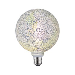 Bild von LED Globelampe G125 Miracle Mosaic weiß / 470 Lumen / 5 W / E27 / 230V / 2.700 K / Warmweiß dimmbar