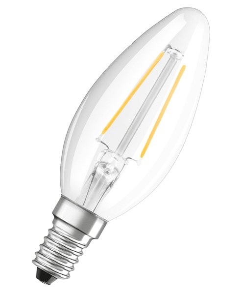 Bild von LED Filament Kerzenlampe PARATHOM Retrofit CLASSIC B 25 / 250 Lumen / 2,5W / E14 / 220-240V / 300° / 2.700 K / 827 Warmweiß klar / A++