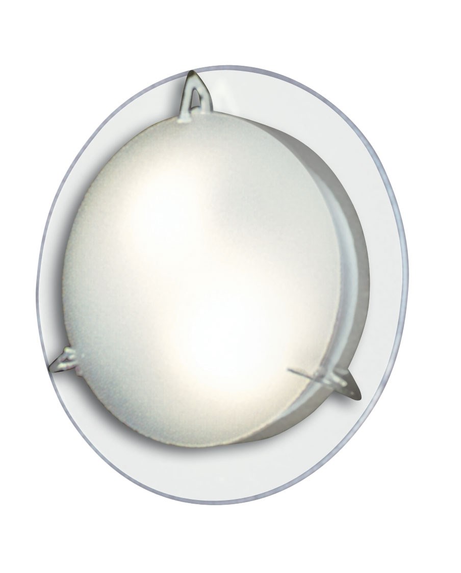 Bild von Züblin HF-Sensor Deckenleuchte IP20 / Glas / für 2 x 40W / 2 x E27 Fassung