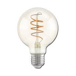 Bild von Vintage LED-Filament Globelampe G80 / 260 Lumen / 4W / E27 / 2.200K / Warmweiß klar
