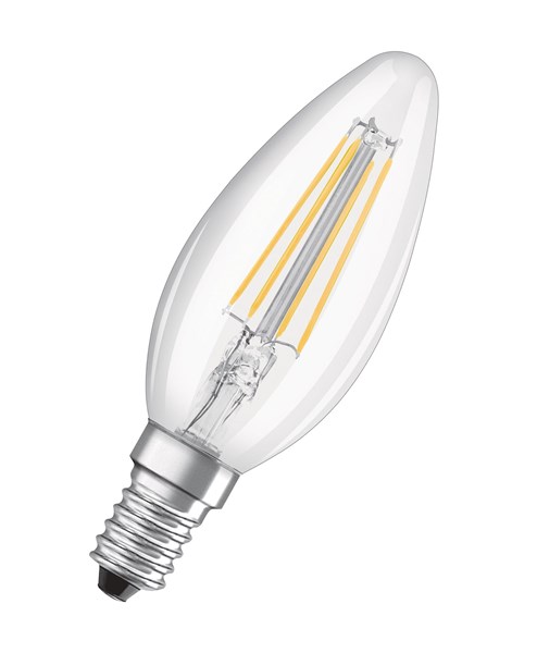 Bild von LED Filament Kerzenlampe PARATHOM Retrofit CLASSIC B DIM 40 / 470 Lumen / 5W / E14 / 220-240V / 300° / 2.700 K / 827 Warmweiß klar / A+ / dimmbar