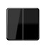 Bild von Jung Flächenwippe schwarz glänzend für Taster BA 2fach, Bild 1