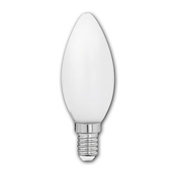 Bild von LED Filament Kerzenlampe C35 / 806 Lumen / 6W / E14 / 220-240V / 320° / 2.700K Warmweiß opal