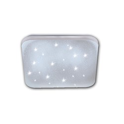 Bild von LED-Wand- / Deckenleuchte FRANIA-S / 330x330 mm / weiß mit Kristalleffekt / 2.000 Lumen / 17,3W / 3.000K