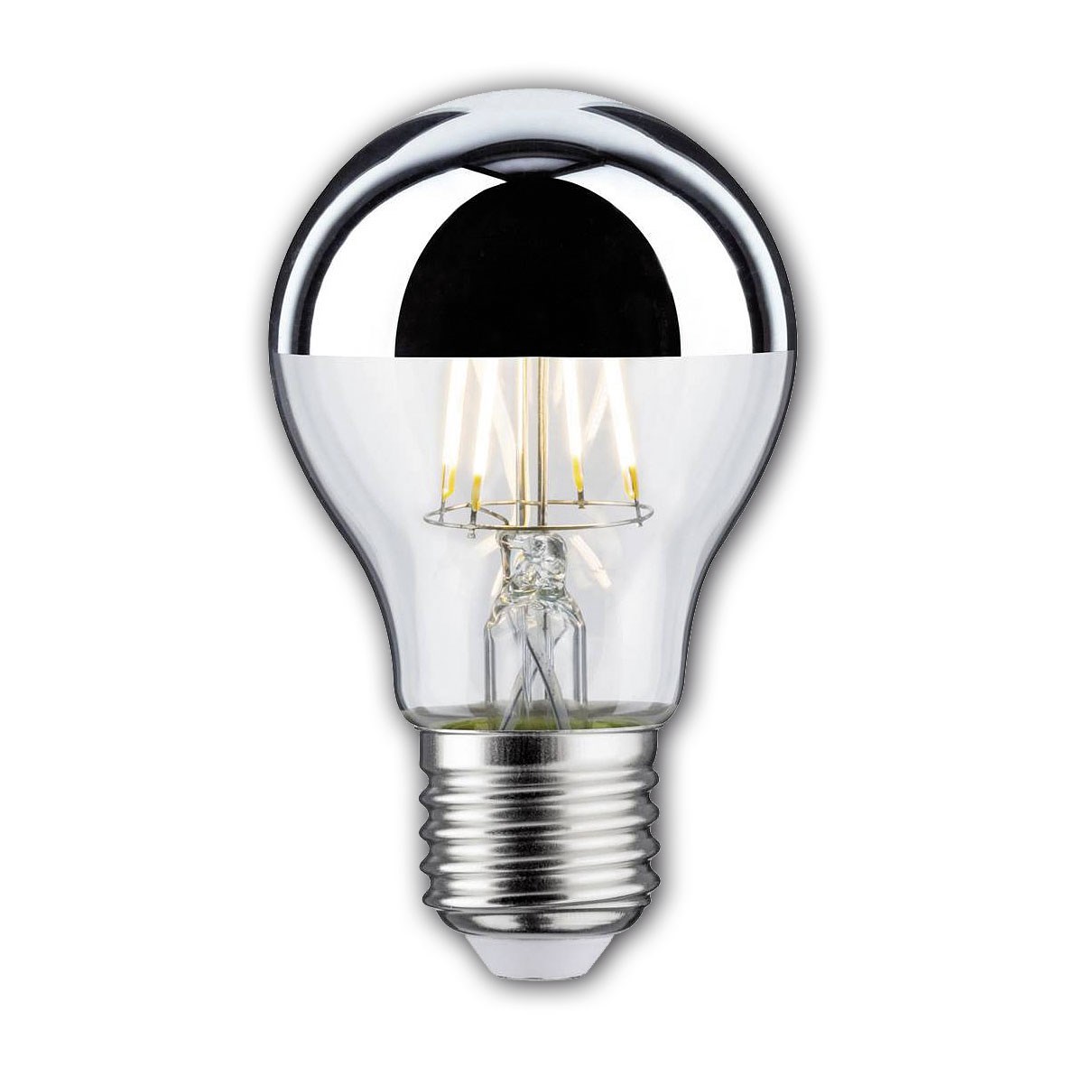 Bild von AGL LED Kopfspiegellampe silber / 600 Lumen / 6,5W / E27 / 230V / 2.700K / 827 Warmweiß