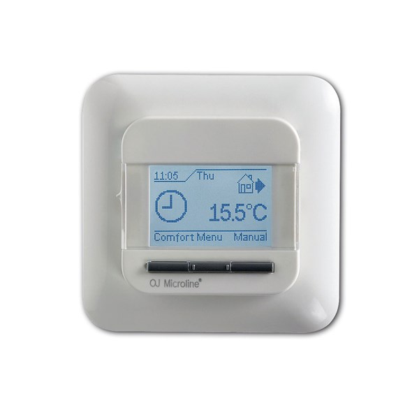 Bild von Elektronischer All-in-One-Uhrenthermostat mit Display und Zeitschaltuhr / einschl. NTC-Bodenfühler