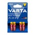 Bild von Varta Longlife Max Power Alkaline AAA Micro 1,5V / LR03 / 4er Blister / V4703, Bild 1