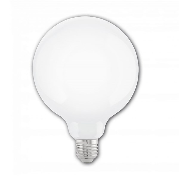 Bild von LED-Filament Globelampe G125 / 806 Lumen / 7W / E27 / 220-240V / 2.700 K / warmweiß opal / dimmbar