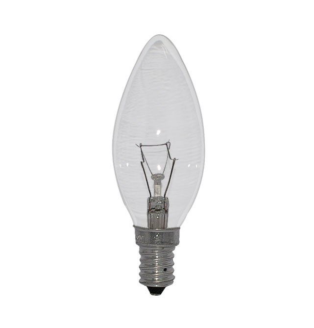 Bild von Kerzenlampe C35 / 40 W / E14 / 220-240V / 2.700 K / ww klar / dimmbar