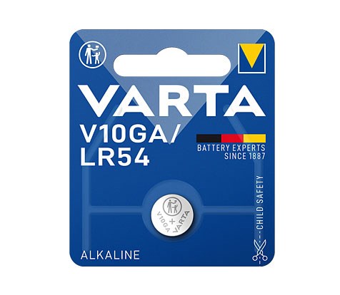 Bild von Varta Professional Electronics Knopfzelle Alkaline / 1,50 V / 70 mAh / LR54 / LR1130 / 189 / LR54/189 / V10GA - 1er Blister