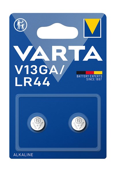 Bild von Varta Electronics Knopfzelle Alkaline 2er Blister / Art. V13GA / 1,50 V / 125 mAh