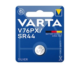 Bild von Varta Electronics Silberoxid Fotobatterie Knopfzelle 1,55V / 145 mAh / 4075 / SR44 / 357/303 / EPX76 / V4075 / V76PX - 1er Blister