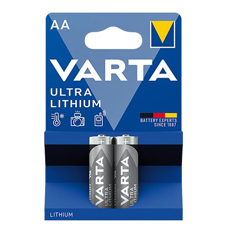 Bild von Varta Professional Lithium Batterie Mignon AA 1,50V / 2.900 mAh / V6106 - 2er Blister