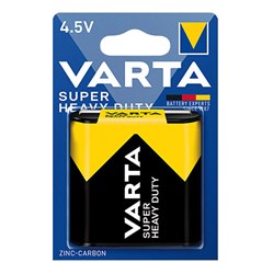 Bild von Varta Super Heavy Duty Zink-Carbon Flachbatterie 3R12 / 1X / 4.5V / 1er Blister