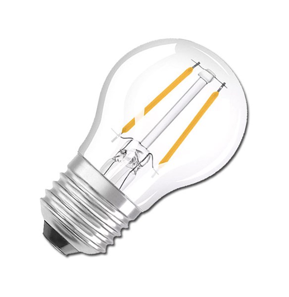 Bild von LED Filament Glühlampe PARATHOM Retrofit CLASSIC P25 / 250 Lumen / 2,5W / E27 / 220-240V / 2.700K / 827 warmweiß klar