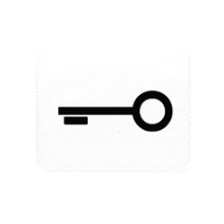 Bild von Jung Symbol Tür für Abdeckungen Wippe und Taster alpinweiß