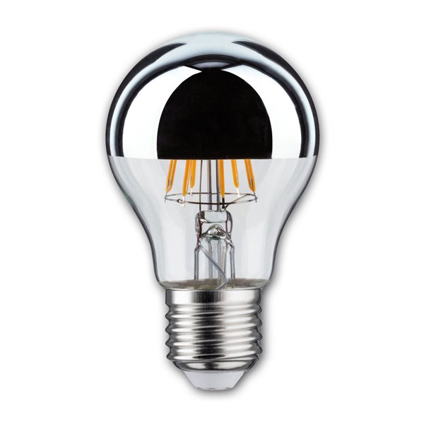 Bild von LED Kopfspiegellampe silber / 550 Lumen / 7,5W / E27 / 230V / 2.700K / 827 Warmweiß