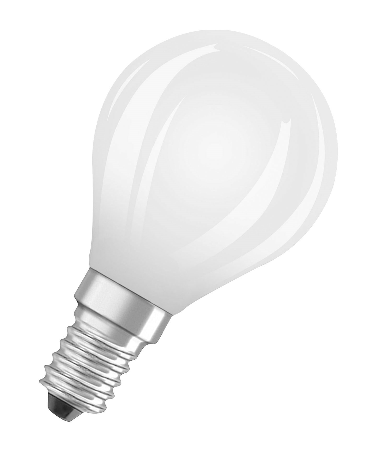 Bild von LED Filament Kugellampe / 470 Lumen / 4,8W / E14 / 220-240V / 320° / 2.700 K / 827 Warmweiß matt dimmbar