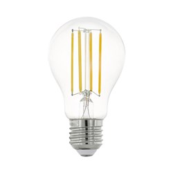 Bild von LED HV Filament Glühlampe A60 / 1.055 Lumen / 8W / E27 / 220-240V / 2.700K / Warmweiß klar