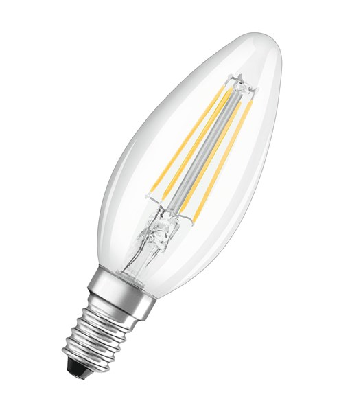 Bild von LED HV Filament Kerzenlampe PARATHOM® Retrofit CLASSIC B40 / 470 Lumen / 4W / E14 / 220-240V / 2.700 K / 827 Warmweiß klar
