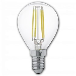 Bild von LED Filament Kugellampe P45 / 350 Lumen / 4W / E14 / 220-240 / 2.700K / 827 Warmweiß klar