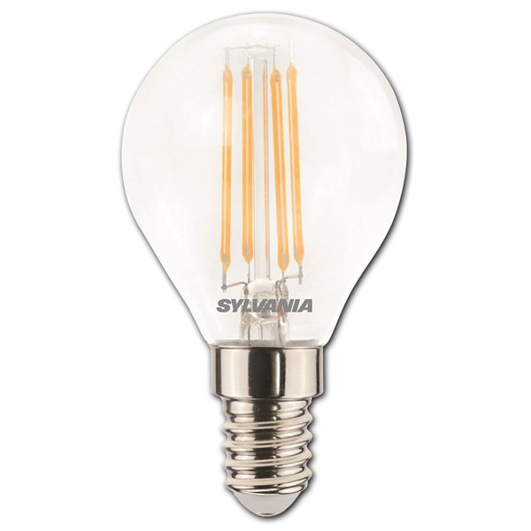 Bild von ToLEDo Retro LED Filament Tropfenlampe 470 Lumen / 4,5 W / E14 / 230V / 2.700 K / 827 Warmweiß klar