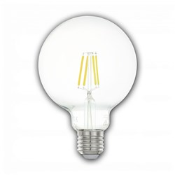 Bild von LED Filament Globelampe G95 / 550 Lumen / 6W / E27 / 360° / 220-240V / 2.700K / Warmweiß klar