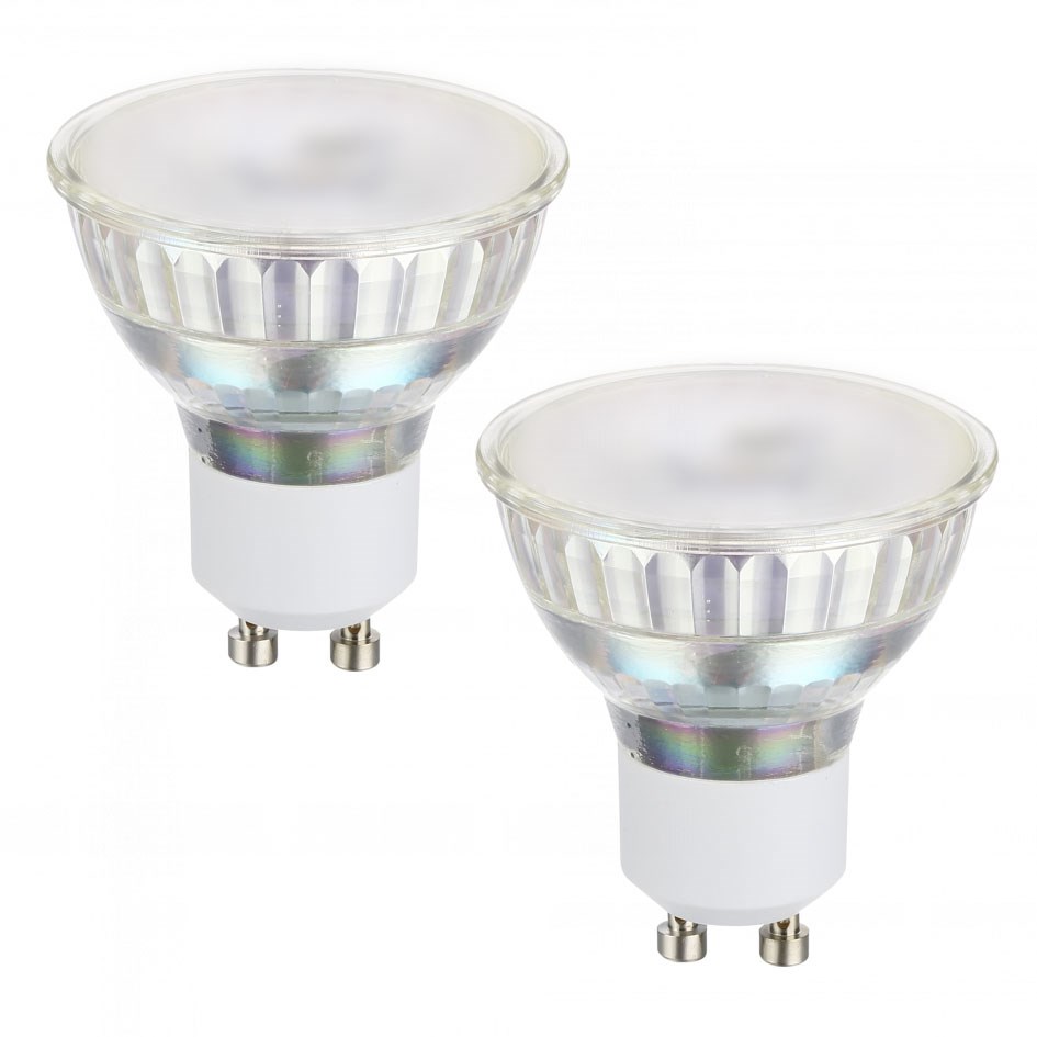 Bild von 2er Packung LED Reflektorlampen / 400 Lumen / 4,6W / GU10 / SMD / 220-240V / 3.000 K / Warmweiß