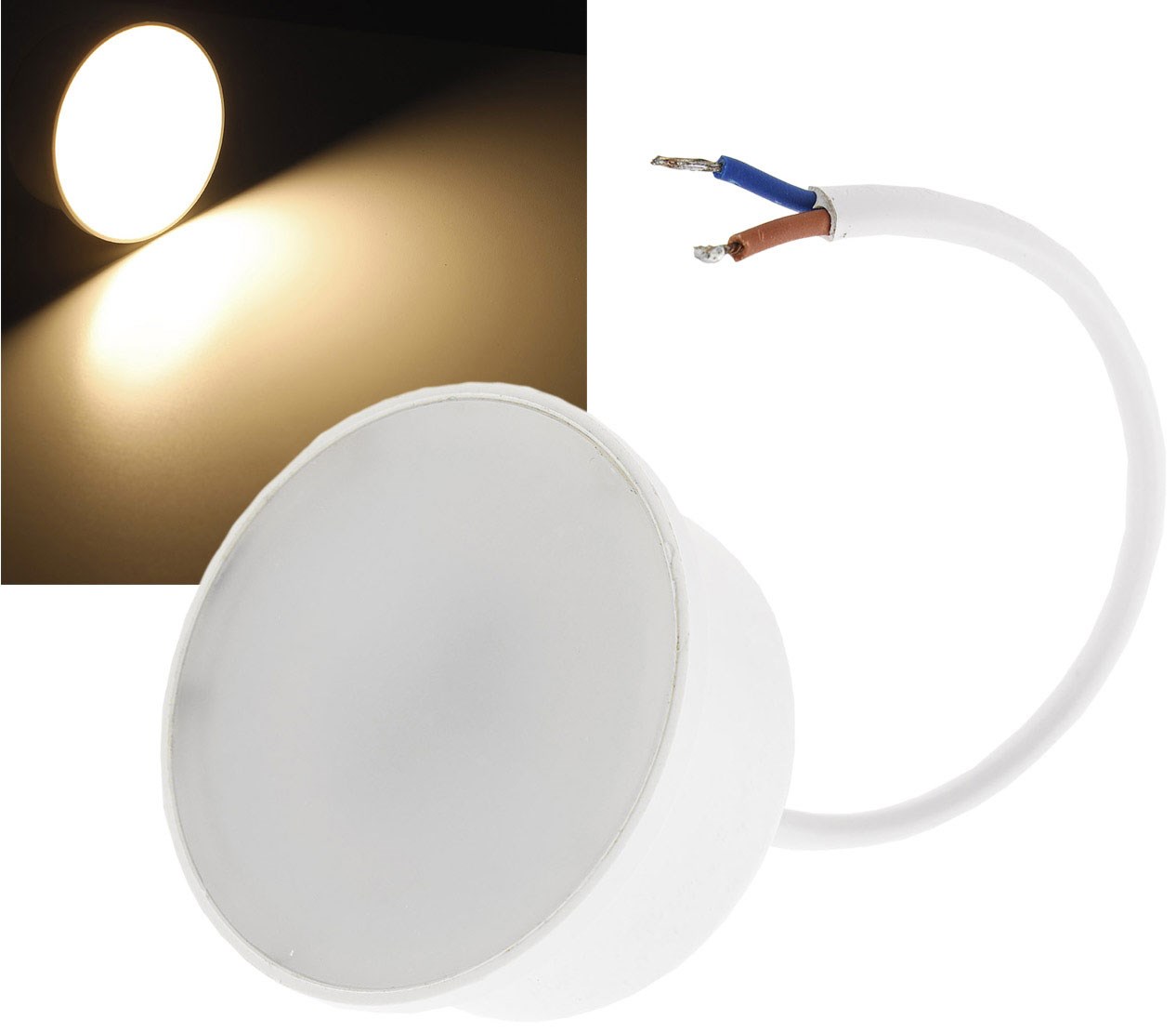 Bild von LED-Leuchtmittel Coin Piatto W7 / 540 Lumen / 7W / 230V / 2.900 K / 120° / ww matt dimmbar / 50x24mm 