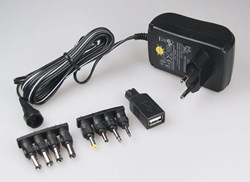 Bild von Steckernetzteil Switchmode CT18 USB / 18W / 1.500 mA / 3/5/6/7,5/9/12V / LED